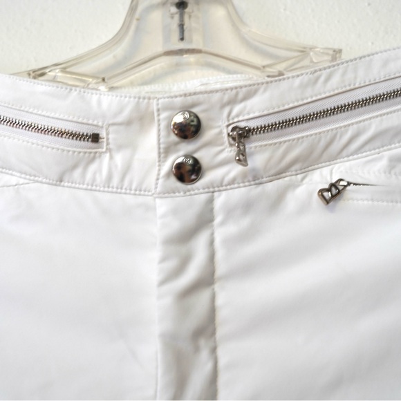 Vtg Y2K Bogner Ski Snowboard White Women’s Ruched Stylish Pants Size US 8 Long - Picture 4 of 10